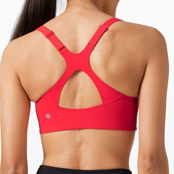 NWT Lululemon Take Power Bra Carnation Red Size 34DD - Picture 2 of 7